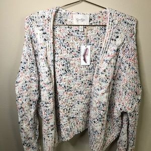 NWT multi colored knit cardigan